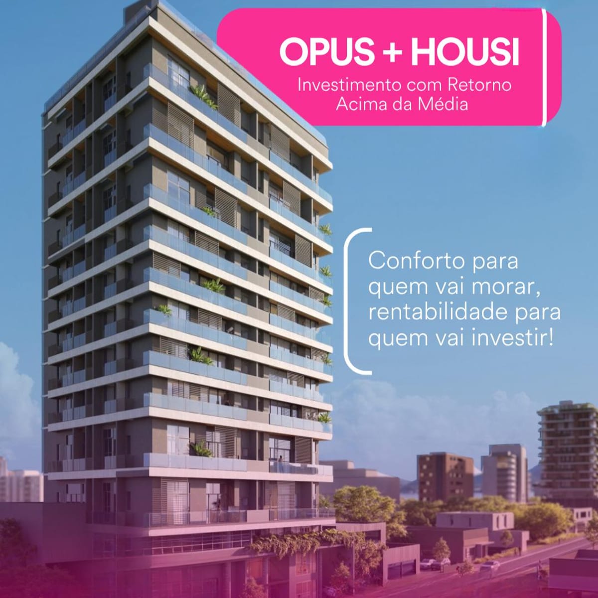 Apartamento|Studios | Opus | SPE - Imóvel a preço de custo na Agronômica, Florianópolis